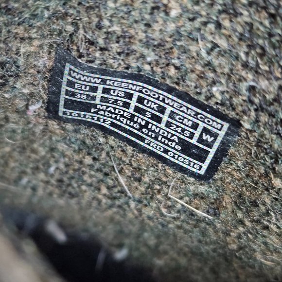 Keen Women Boot Wedge Zip Bootie Size 7.5 Brown Ankle Chukka Pre Owned - Picture 9 of 14